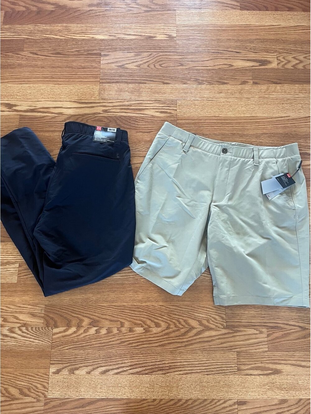 Men’s under armour golf pants and shorts NWT Size 38x32